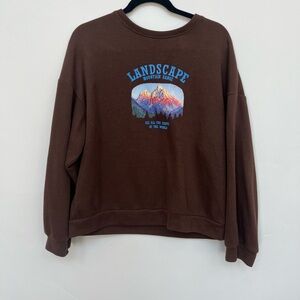 Target brown crew neck